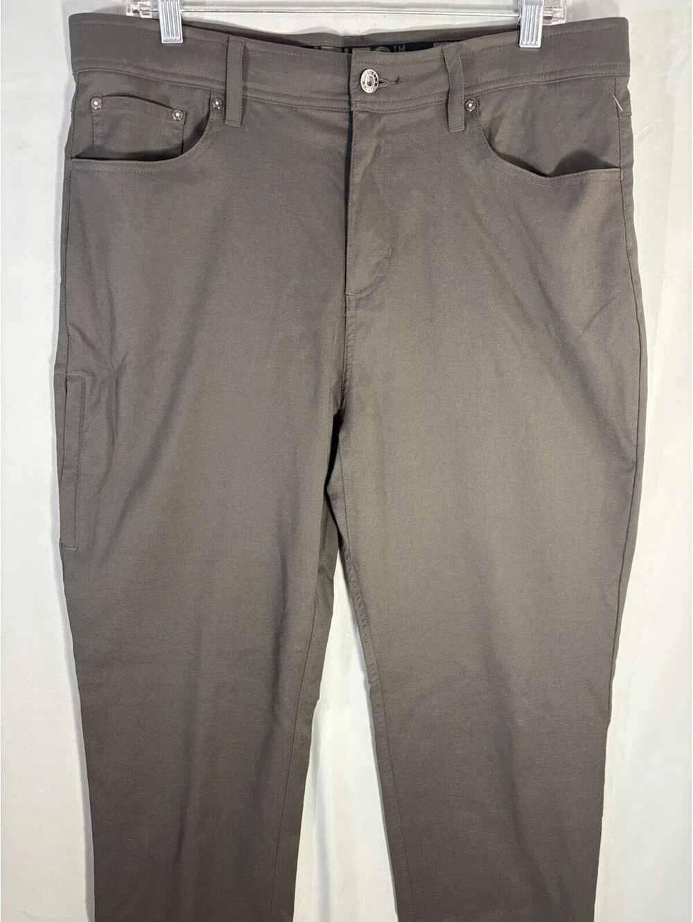 Gerry Men’s 34x32 Stretch Hiking Travel Pants Gray Nylon Utility Pocket Outdoor